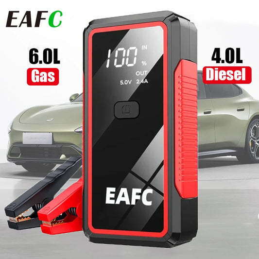 EAFC 600A / 2000A Car Jump Starter Portable Power Bank Car Battery Booster 12V Auxiliary Starting Device