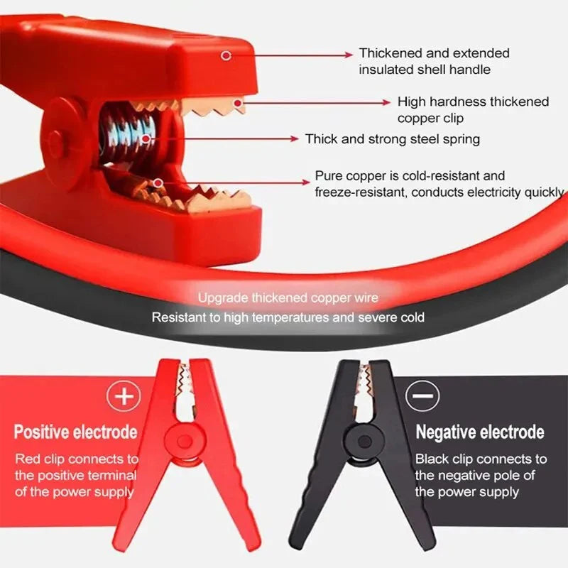 EAFC 600A / 2000A Car Jump Starter Portable Power Bank  Car Battery Booster 12V Auxiliary Starting Device