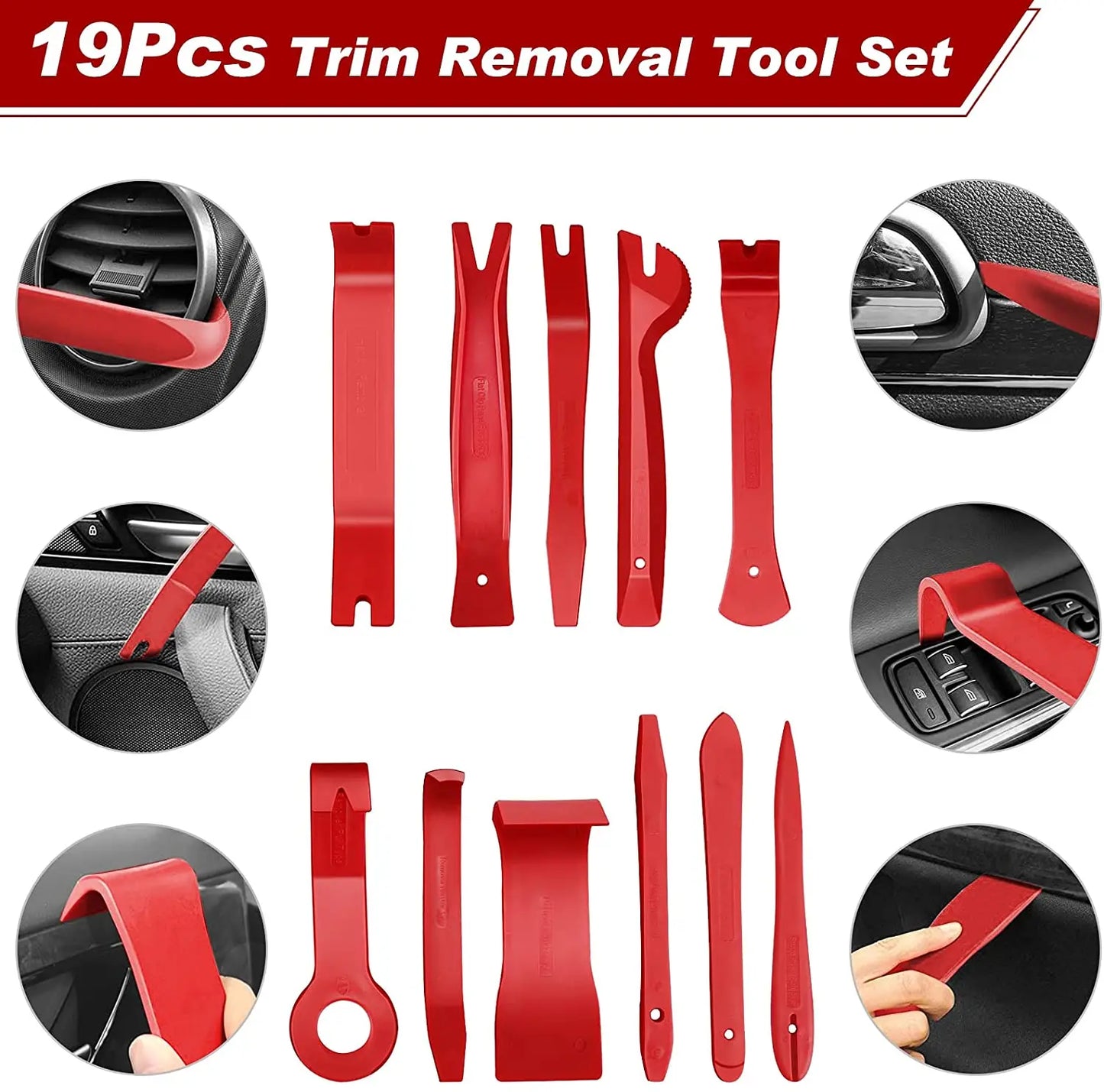 Car Interior Disassembly kit tool plastic trim removal tool car clips puller set