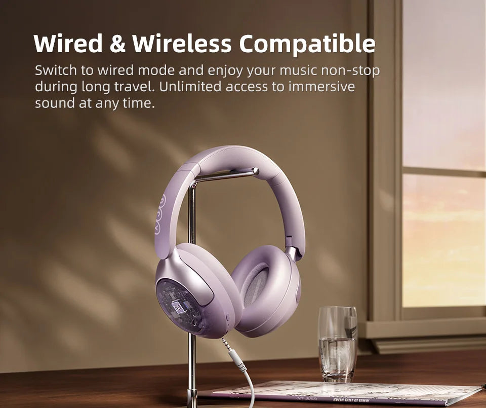QCY H3 Pro ANC Wireless Bluetooth Headphone Hi-Res Spatial Audio Earphone