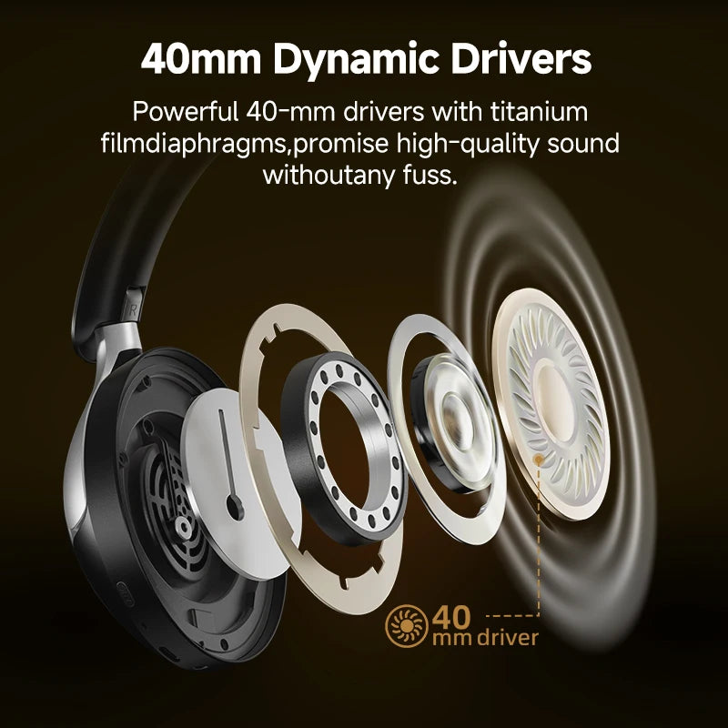 QCY H3 Pro ANC Wireless Bluetooth Headphone Hi-Res Spatial Audio Earphone