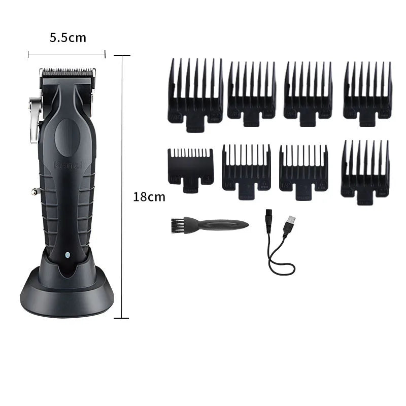 KM2296 Kemei Original Professional Rechargeable Hair Trimmer Adjustable Hair Clipper