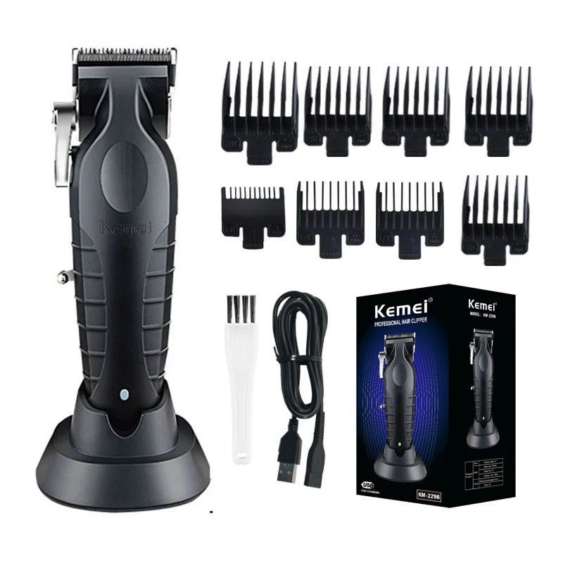 KM2296 Kemei Original Professional Rechargeable Hair Trimmer Adjustable Hair Clipper